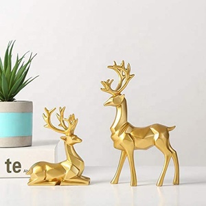 Ciervo estatuas de renos de Navidad figuras adornos sala de gabinete de TV gabinete de vino Regalos para la decoración - Product Image 2