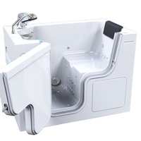 Baignoire sur pied blanc pur, baignoire en pierre acrylique