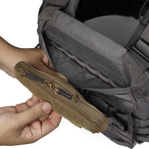 Mersongear gancio e anello doppio combattimento con <span class=keywords><strong>cerniera</strong></span> inserto accessori tattici coperchio con <span class=keywords><strong>cerniera</strong></span> per AVS CPC JPC gilet LAVC - Product Image 3