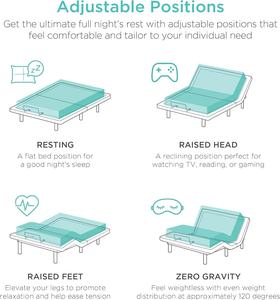 Marco de cama de belleza ajustable inteligente con masaje y diseño de metal moderno USB para sala de estar Hotel dormitorio apartamento - Product Image 5
