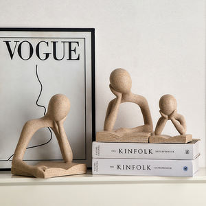 Adornos Artesanales de Personajes Abstractos de Estilo Moderno y Simple, Decoración Nórdica para Estanterías de Oficina - Product Image 1