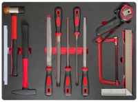 Juego de Herramientas Manuales CRV de 201 Piezas con Bandeja de Almacenamiento EVA, Kit de Herramientas Combinadas Completo para Garaje, Taller, Reparaciones del Hogar