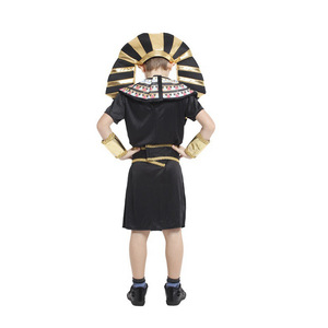 <span class=keywords><strong>Disfraz</strong></span> de Faraón Egipcio para niños, <span class=keywords><strong>disfraz</strong></span> de Faraón Egipcio de oro negro, ropa de Halloween para niños - Product Image 2