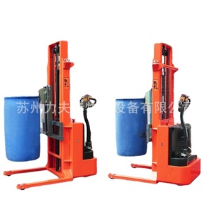 รถเข็นถังน้ำมันไฟฟ้า Jyjiu ขนาด 200 ลิตร สำหรับงานอุตสาหกรรม  แบบเคลื่อนย้ายได้ โครงเหล็ก สีแดง ล้อสี่ล้อ - Product Image 5