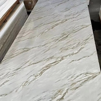 Paneles de Pared de PVC Modernos para Hogar, Oficina y Comercio, Láminas de Revestimiento Impermeables con Diseño de Mármol