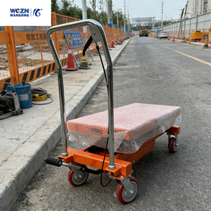 WGZN 500 KG Küçük Makaslı Kaldırma Platformu Arabası Manuel Taşıma Asansörü Portatif Hidrolik Makaslı Kaldırma Platformu - Product Image 1