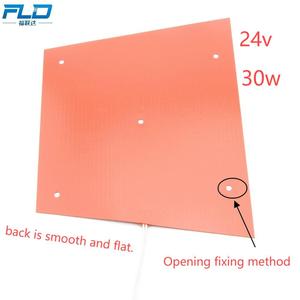 Elementos Calefactores de 300x300 mm, Calentador de Goma de Silicona, Calentador para Impresora 3D, Almohadilla Calefactora con Pt100 - Product Image 2