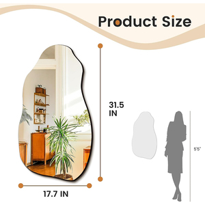 Factory Custom Modern <strong>Large</strong> Glass Wall <strong>Mirror</strong> Unique Irregular Style for Bathroom Decor - Product Image 6