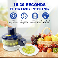 Elektrische knoflookschiller voor de keuken, geschikt voor kleine vruchten, automatische druivenschiller.