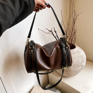 Nouveau sac Boston vintage pour femme, grande capacité, haute qualité, sac à bandoulière tendance - Product Image 5