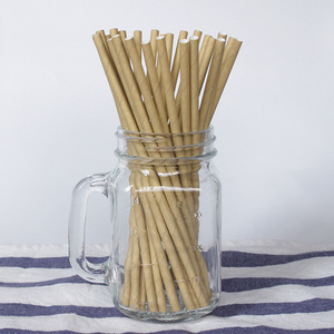Joinhot Pure Kraft <b>Paper</b> Straws Disposable <b>Biodegradable</b> Eco Friendly For Milk Tea And Beverages - Product Image 2