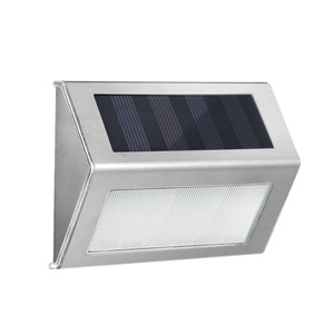 Solar Stair <b>Step</b> <b>Light</b> Led Wall Mount Outdoor Waterproof Stainless Steel Garden Pathway Lighting - Product Image 2