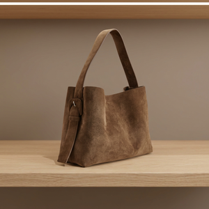 Pochette de style européen en cuir véritable pour femme, élégante, traditionnelle, imperméable, avec fermeture éclair, légère, pliable, grande capacité, deux compartiments - Product Image 5