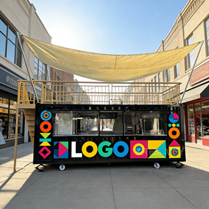 ร้านอาหาร ร้านขนม ร้านกาแฟ คอนเทนเนอร์ ร้านอาหารร่วมสมัย แข็งแรง ทนทาน - Product Image 4