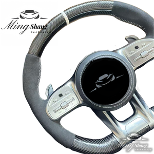 Volant en fibre de carbone très vendu pour Mercedes-Benz <span class=keywords><strong>AMG</strong></span> <span class=keywords><strong>W204</strong></span> W205 W167 W213 W222 W221 W215 W207 W212 G - Product Image 3