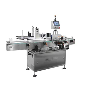 LOM High Accuracy Automatic Round liquid Bottle Labeler Paste Butter Jar Labeling Machine