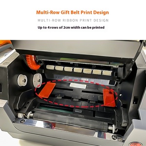 เครื่องพิมพ์สกรีนริบบิ้นสีพิเศษเครื่องทำบาร์โค้ดผ้าไหมสำหรับตกแต่งร้าน<span class=keywords><strong>ดอกไม้</strong></span>ฟอยล์บรรจุภัณฑ์ของขวัญเครื่องพิมพ์ดิจิตอล - Product Image 3