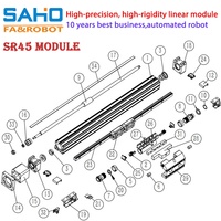 Actuador Lineal de Precisión con Husillo de Bolas SR45 de Eje Único, Motor PLC de Alta Velocidad para Sistemas de Automatización Industrial