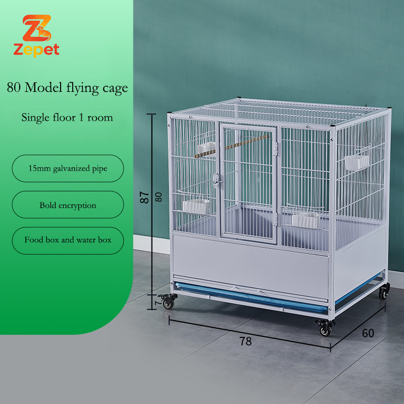 80 cage à oiseaux volante monocouche