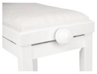 CE Certified Glossy White Foldable Piano Bench Bulk Order Musical Instrument Accessory for Travel 100+ Units