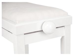 Banc de piano pliable blanc brillant certifié CE commande en gros accessoire d'instrument de musique pour voyage 100 + unités - Product Image 5