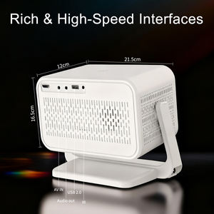 Mini <span class=keywords><strong>projecteur</strong></span> intelligent <span class=keywords><strong>LED</strong></span> P21, écran 250 pouces, 1080P, Android 13, 350 lumens, WiFi6, BT5.0, portable, extérieur - Product Image 2