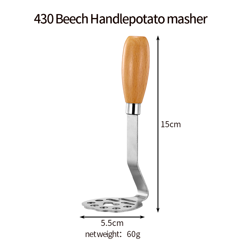430 Hêtre Handlemasher de pommes de terre