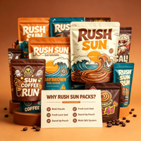 Sachets Doypack Personnalisés Qualité Alimentaire en Gros, Imprimés en Couleurs Vives, avec Fermeture Ziplock pour Café, Noix et Snacks – Tailles Personnalisées