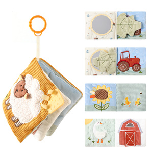 PQT2412 <span class=keywords><strong>Livre</strong></span> en tissu interactif personnalisé certifié CE, doux et rembourré, pour l'apprentissage précoce des enfants, <span class=keywords><strong>livre</strong></span> de dentition avec fonctions tactile et sensorielle pour bébé - Product Image 5