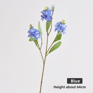 Violetta Artificiale a 3 Rami - Fiori Finti per Decorazioni Domestiche in Stile Cinese Moderno e Allestimenti per Corridoi Nuziali - Product Image 6