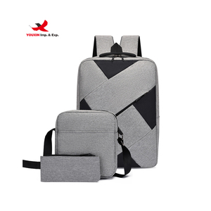 New Style Business <b>Computer</b> Day Pack 3 in 1 Set Laptop <b>Backpack</b> with USB Charging Port - Product Image 1