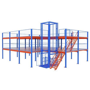 מדפי ביניים כבדים 2-3 קומות, פלטפורמת מדפים למחסן מפלדה - Product Image 1