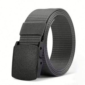 Wholesale Men's Fashionable Weave Comfortable Polyester Fabric <b>Belt</b> Steel Buckle Vintage Fashion Casual Outdoor Tactical Hunting - Product Image 6