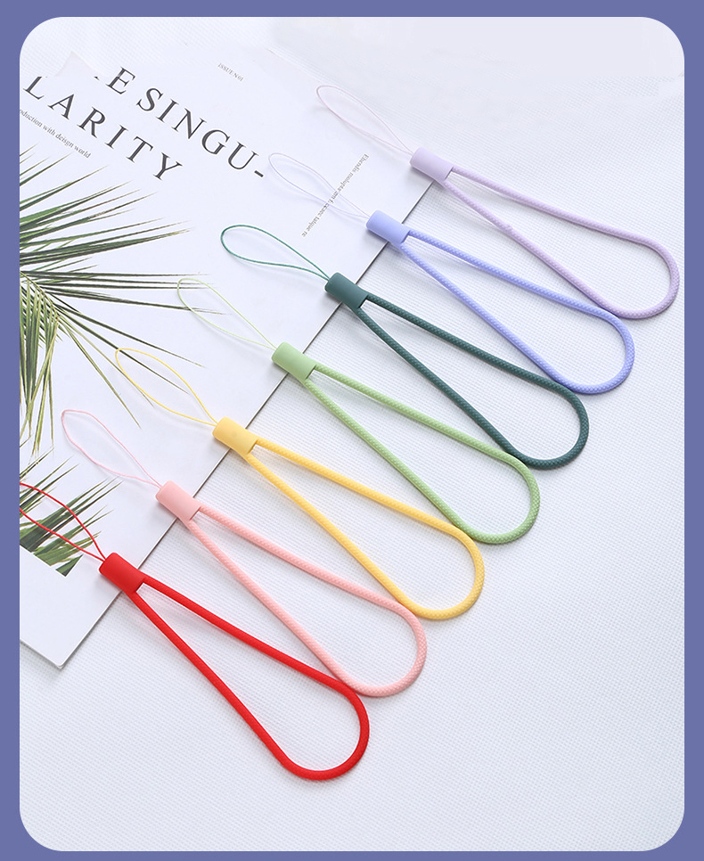 Wholesale FULUDA Colorful Liquid Soft Silicone Phone Lanyard for Camera USB Thumb Drives Charms Keychain Badges Image 3