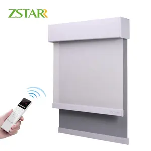 ZSTARR custom made house hotel remote day and night blinds electric dual shade motorized double roller blinds for window