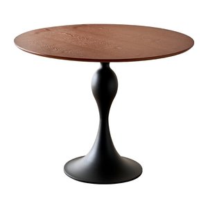 Juego de Mesa de Comedor Redonda de Madera Maciza Vintage de <span class=keywords><strong>Segunda</strong></span> <span class=keywords><strong>Mano</strong></span> para <span class=keywords><strong>Restaurante</strong></span>, Hogar, Balcón, Uso en Casa de Huéspedes con <span class=keywords><strong>Sillas</strong></span> - Product Image 5