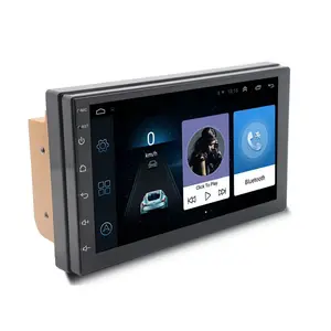 Radio Stereo Android Layar Mobil, 7 Inci 2.5D Layar Tahan Ledakan 2 Din Android 1 + 16G GPS BT USB AC7315