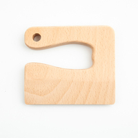 Montessori Fruit Snijden Houten Keuken Speelgoedset Veilige Gegraveerde Mesjes Gepersonaliseerd Minimalistisch Dierenpatroon Op Maat Gemaakt Hout