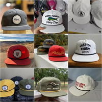 Casquette Trucker Personnalisable 5 Panneaux Non Structurée à Visière Plate avec Patch en Cuir – Modèle 256