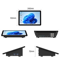 F10 Intel N5105 10.1 Inci Tablet PC Layar Sentuh 8GB RAM 128GB SSD Windows 11 Pro Quad Core Komputer Mini Bisnis Industri
