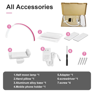 Wall Mounted Nail Lamp <b>Kit</b> Half Moon UV LED Manicure Light With Stand Phone Holder Base Accessories - Product Image 2