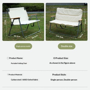 Silla <span class=keywords><strong>Plegable</strong></span> Multiusos para Exteriores, con Asiento y Respaldo Acolchados, Ideal para Camping, <span class=keywords><strong>Playa</strong></span>, Pesca y Ocio Diario - Product Image 3