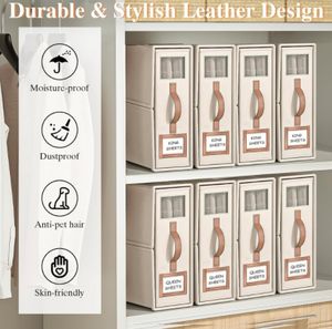 Rectangle Foldable <b>Bed</b> Sheet Organizer for Linen Closet <b>Storage</b> Modern Luxury Design with Oxford Material - Product Image 5