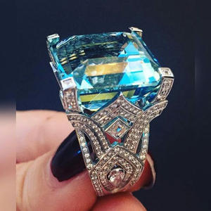 Anello alla Moda Hip Hop con Zirconi per Bambini, Anello Religioso con Gemma e Tecnologia di Incastonatura a Griffe, in Ottone Placcato - Product Image 5