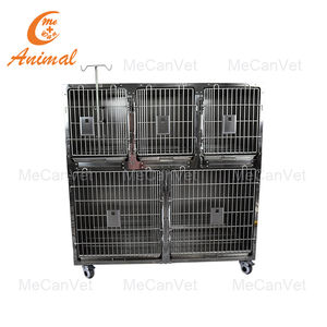 Mecanmed Usine de vente en gros <span class=keywords><strong>Cage</strong></span> combinée en acier inoxydable pour animaux de compagnie, hôpital vétérinaire, petits animaux, <span class=keywords><strong>cage</strong></span> pour chien - Product Image 3