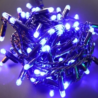 IP67 PVC-Kabel 10m 100LED Lichterketten Wettbewerbs fähiger Preis Warmweiß Rot Blau Gelb mit Weihnachten Schwarz Kabel enthalten