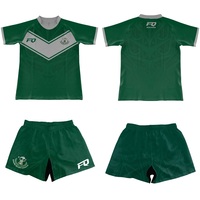 Seragam Rugby Maori Kustom FQ, Jersey Rugby Cetak Sublimasi Set Lengkap untuk Pria, Jersey Rugby Kustom AU NZ, Celana Pendek Seragam Tim
