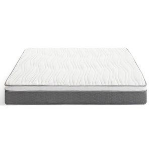 Colchón ortopédico de 12 pulgadas, colchón de espuma viscoelástica de tamaño completo enrollable de látex, para cama individual híbrida