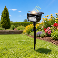 Lampe solaire RGB d'extérieur pour jardin, lampe LED imperméable pour pelouse, éclairage décoratif changeant de couleur pour patio, terrasse, allée