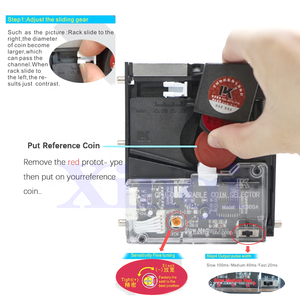 Precio al por mayor Vertical tipo <span class=keywords><strong>CPU</strong></span> comparación electrónica Token moneda validador aceptador para máquina expendedora de monedas que funciona con monedas, LK800A + - Product Image 5